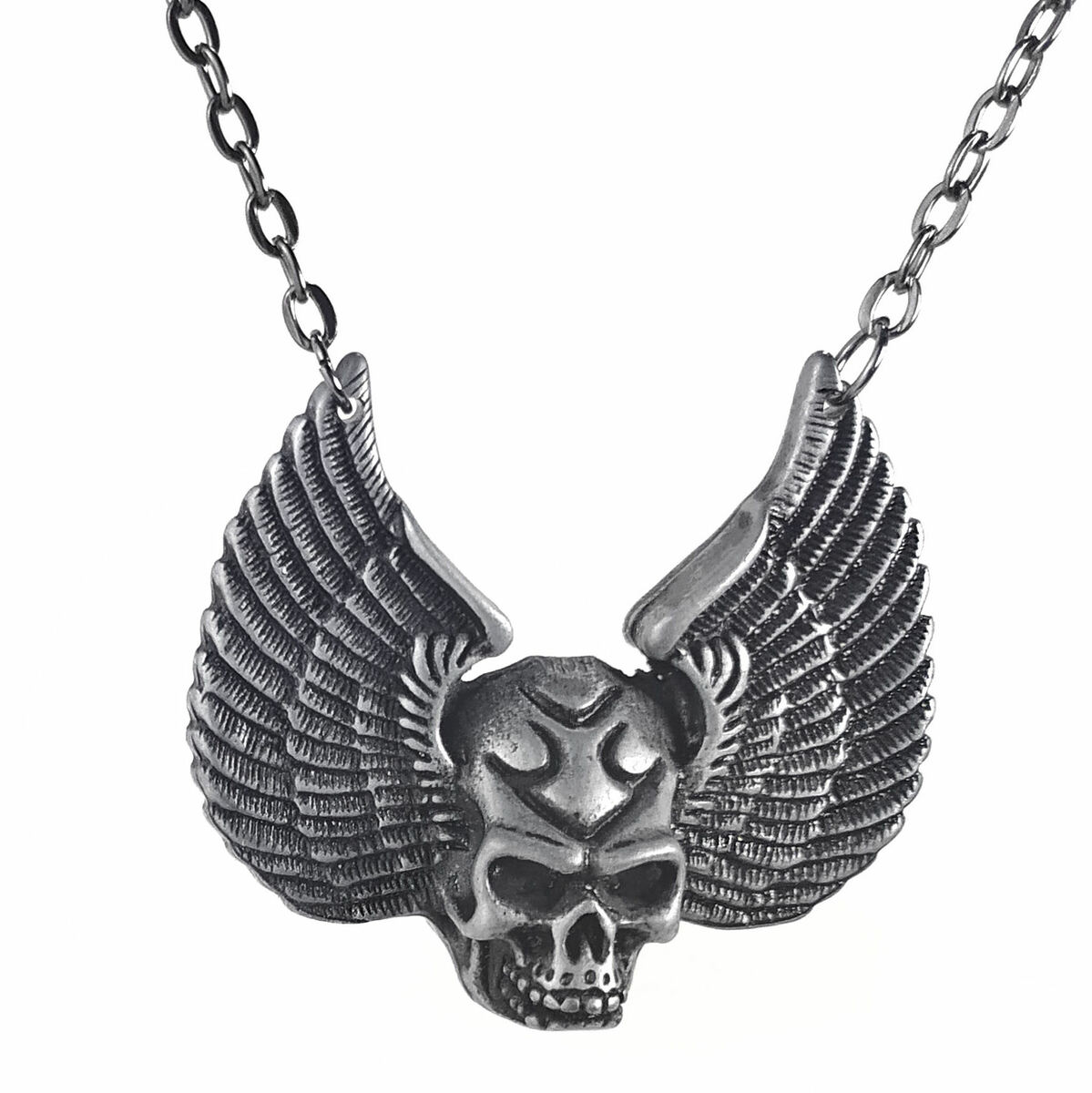 Medál Nyaklánc PUNK DEVIL KOPONYA PENDANT