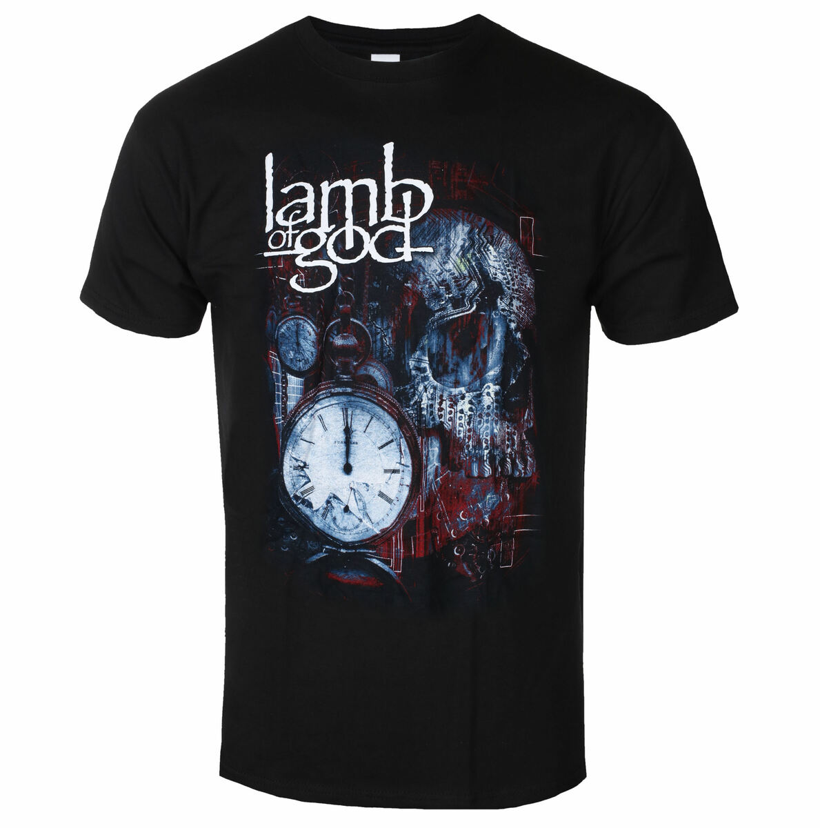 Metál Póló Férfi Lamb Of God - Circuitry Skull Recolor - ROCK OFF - LAMBTS06MB M