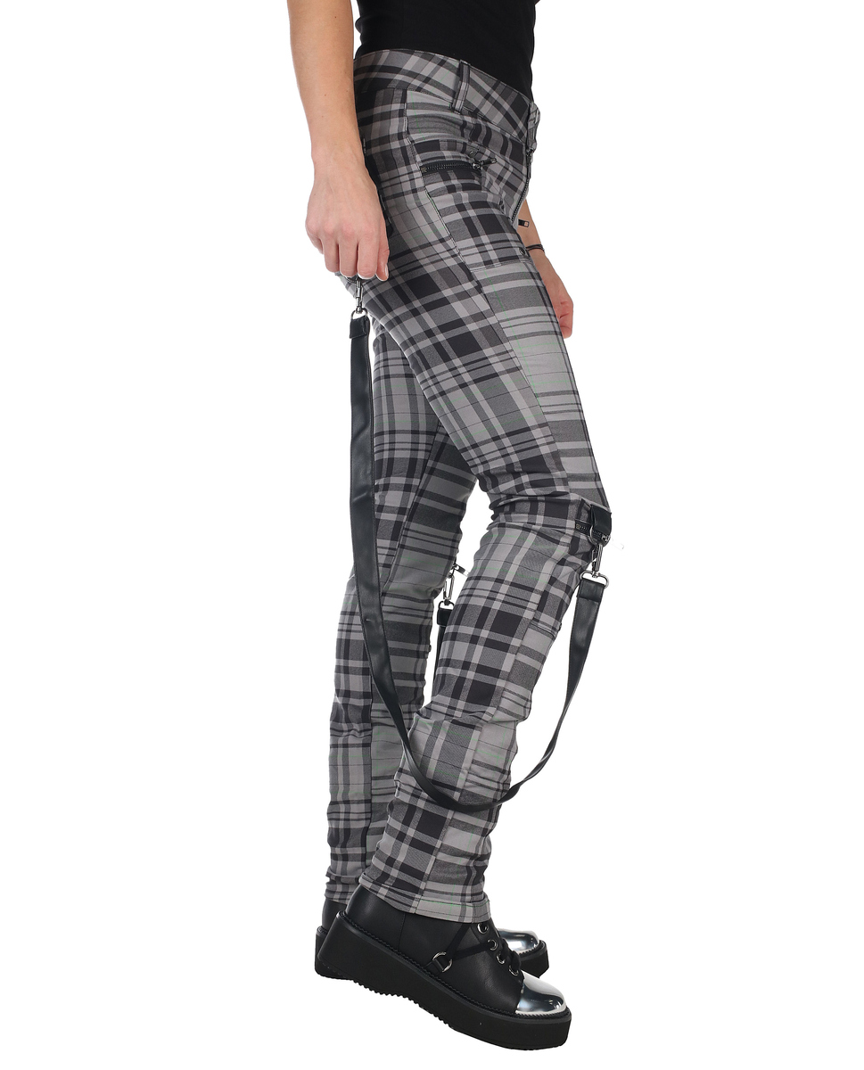 Női Nadrág KILLSTAR - Office Riot - Grey Tartan XL