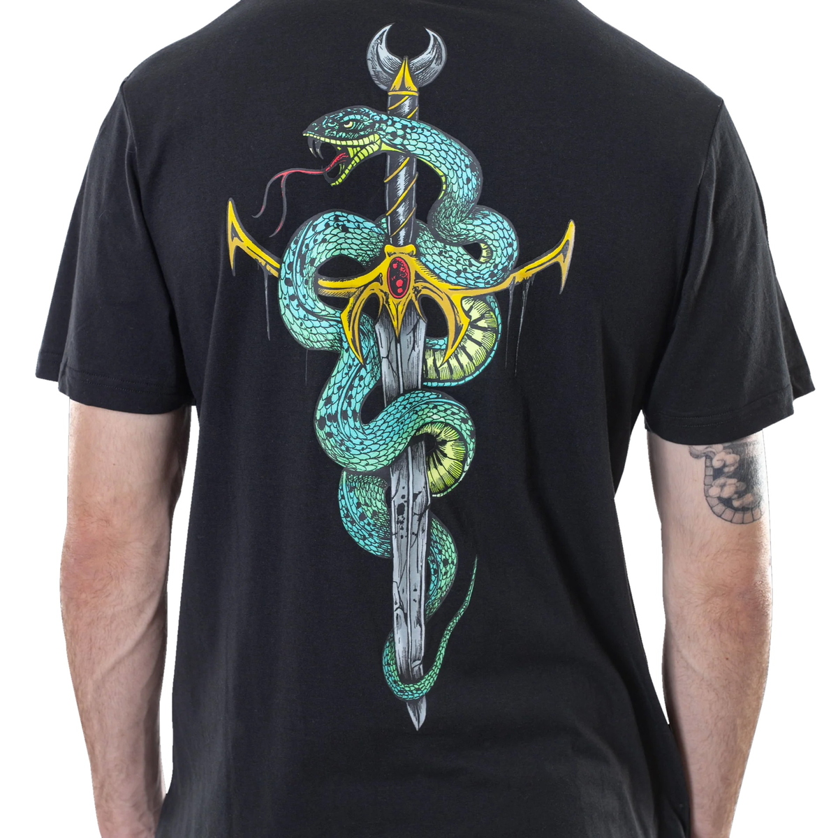 Utcai Póló Férfi - Venom Tee - FALLEN - FMU1RE09 BLACK GREEN CHRIS XL