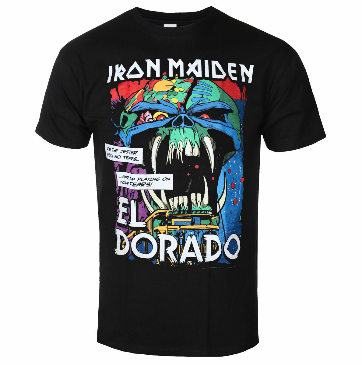 Metál Póló Férfi Iron Maiden - El Dorado BL - ROCK OFF - IMTEE125MB XXL